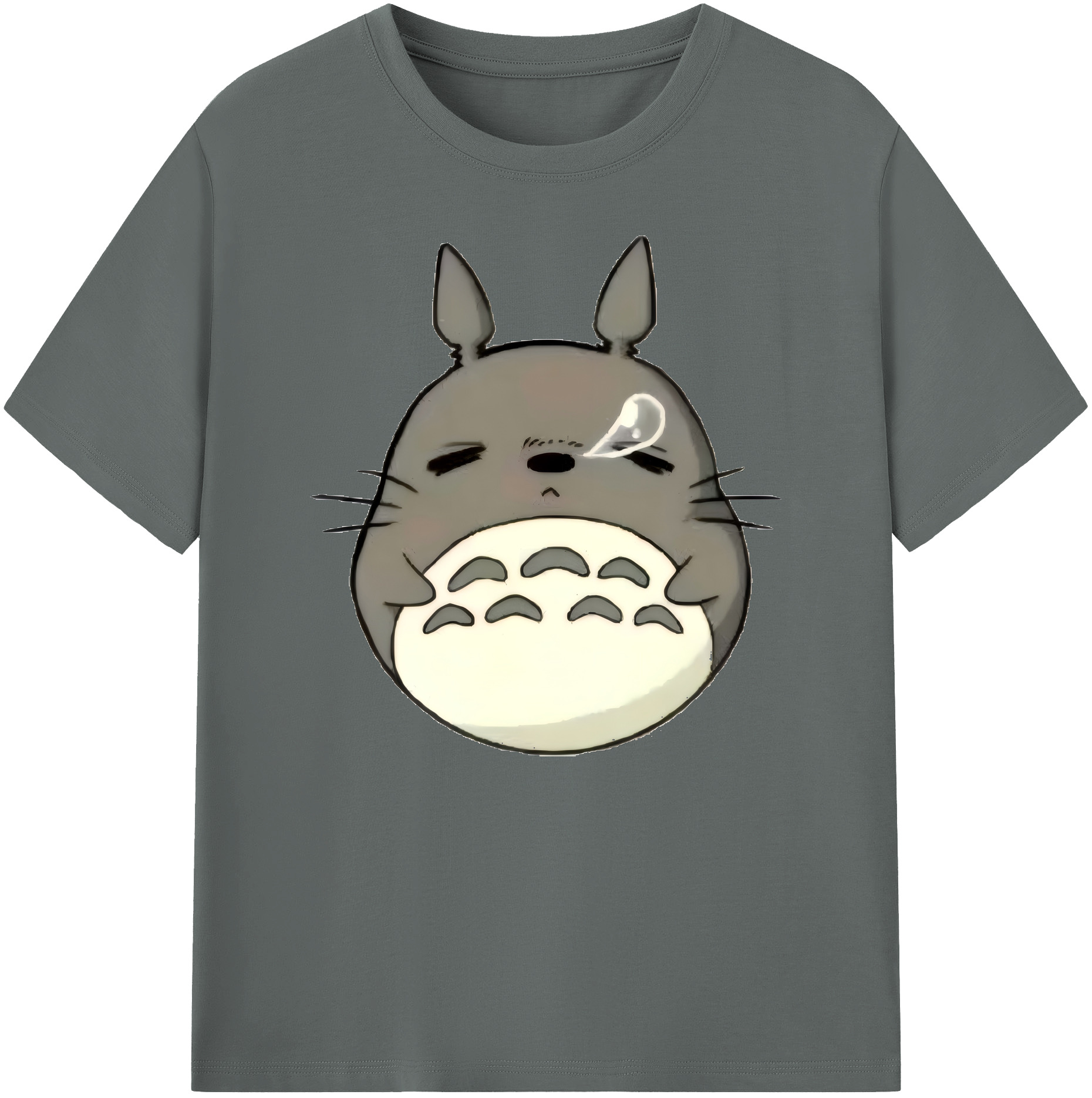 （画像用） となりのトトロ 草壁メイ 草壁サツキ My Neighbor Totoro Satsuki Kusakabe Mei Kusakabe 綿100％ メンズ半袖Tシャツ｜肌触りやわらか＆通気性